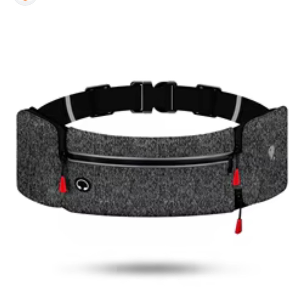 Running Gray Sport Adjustable Waist Fuel Race Bag